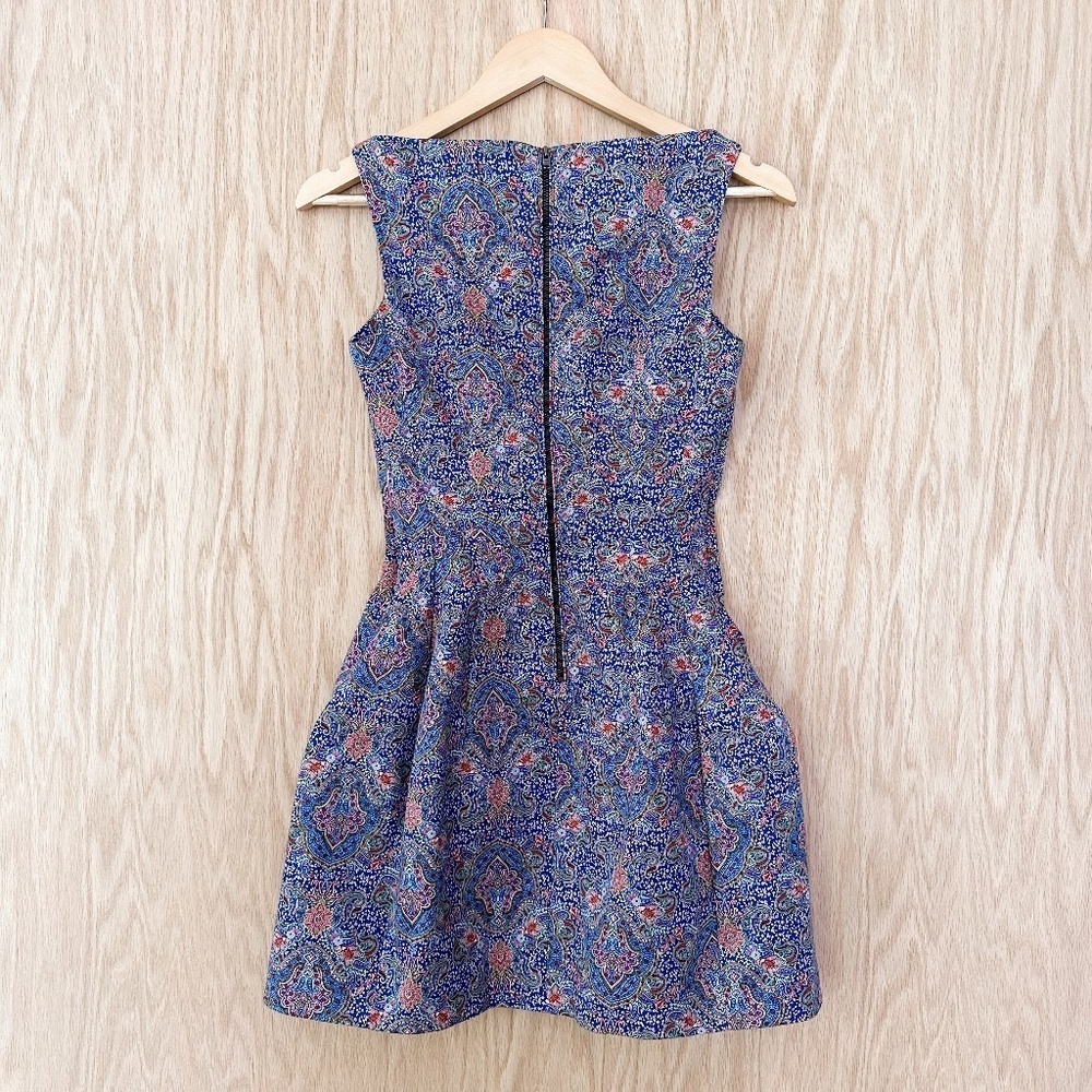 ZARA Paisley Structured Tulip Dress - Picture 9 of 13